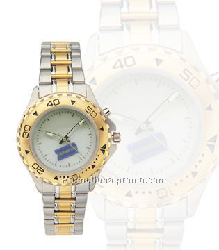 Pathfinder - Ladies EL watch with dual tone metal band