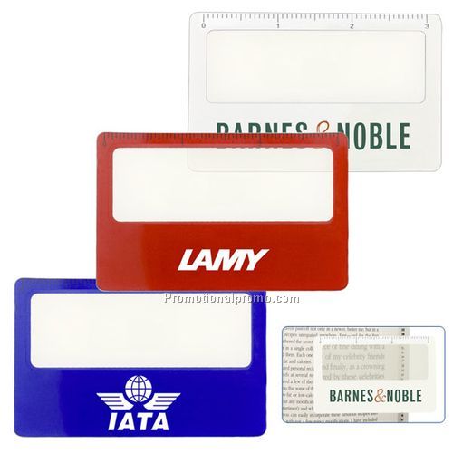 Pocket Ruler Magnifier w/ Sleeve