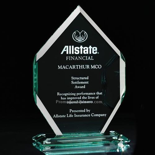 Queen Glass Award - Diamante / 8 3/4" x 6 1/4"