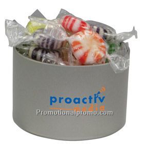 ROUND TIN OF CANDY - Pinwheel Candy