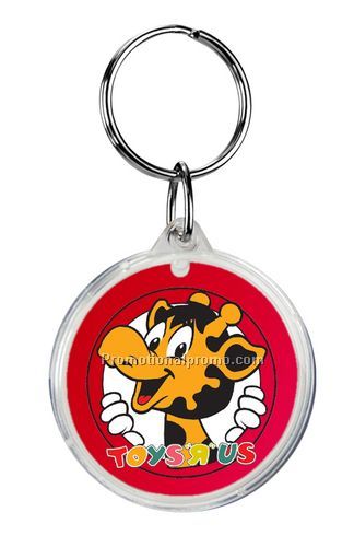 Round Crystal Key Tag