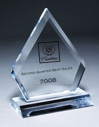 Ruby Clear Award with Laser Imprint
