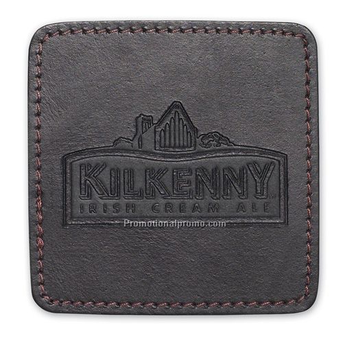 Rustic Italian Bonded Leather Coaster