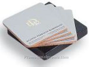 Set of 4 Cork - Backed Coasters