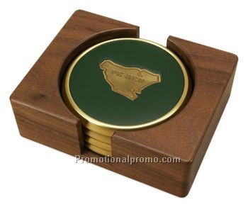 Set of 4 PB with Walnut Stand