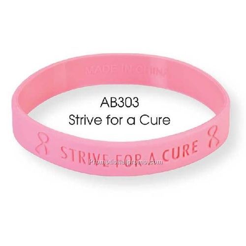Silicone Wristbands - Stock - Strive for a Cure