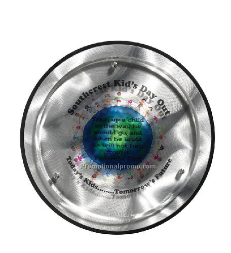 Silver Circle with Laser Imprint