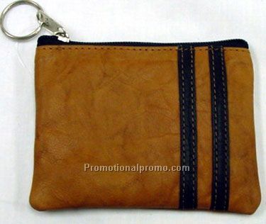 Simple Change Purse / Stonewash Cowhide