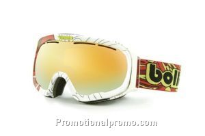 Ski Goggle, Fathom - Red Psychedelic Frame with Fire Orange 50 Lens
