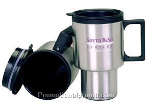 Stainless steel wall travel mug - 16 oz.