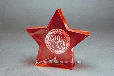 Star - 5 1/2" Across x 5 x 1 1/4" Thick