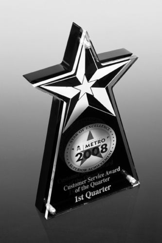 Star Layered Award with Laser Imprint
