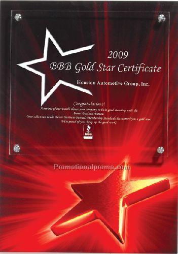 Star with Laser Imprint