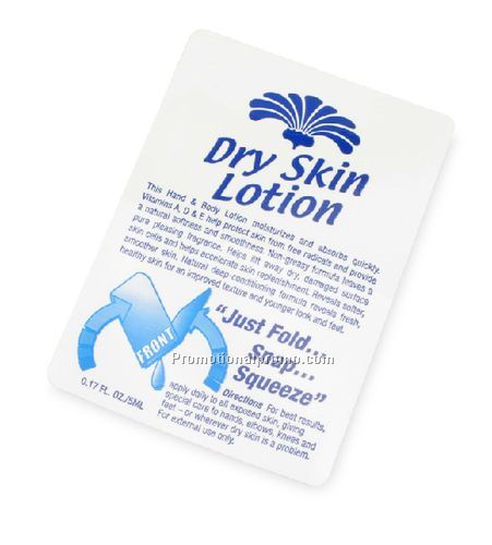 Stock Imprint Unscented Dry Skin Lotion-Snap Pack