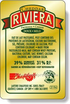 Stock Shape Brite Gold Foil Paper Roll Labels - Rectangle with round corners