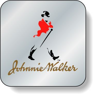 Stock Shape Brite Silver Foil Paper Roll Labels - Square with round corners