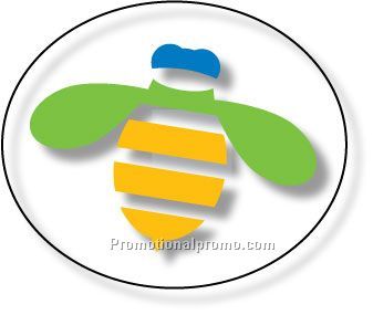 Stock Shape Clear Gloss Polypropylene Roll Labels - Oval