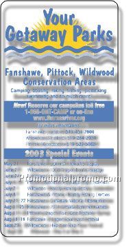 Stock Shape Clear Matte Polypro Roll Labels - Rectangle