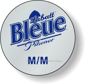 Stock Shape Dull Silver Foil Paper Roll Labels - Round