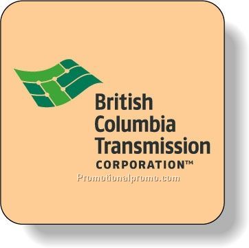 Stock Shape Fluorescent Orange Roll Labels - Square with round corners