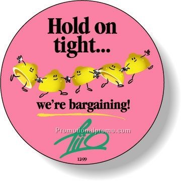 Stock Shape Fluorescent Red Roll Labels - Round