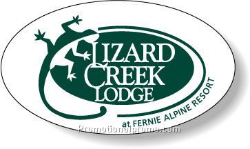 Stock Shape White Gloss Block-out Roll Labels - Oval