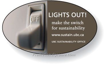 Stock Shape White Gloss Roll Labels for indoor use - Oval