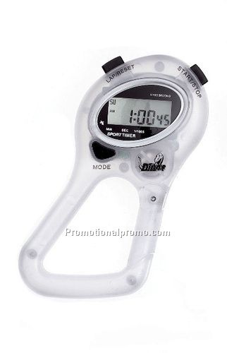 Stop Watch Carabiner - Clear