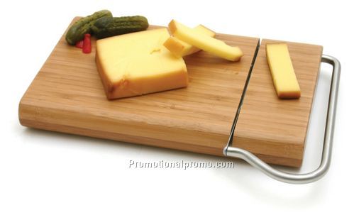 Swissmar Bamboo Board with Cheese Slicer Blade