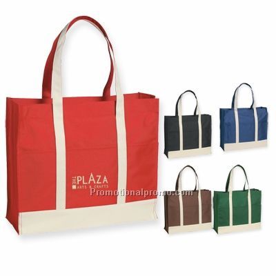 TWO - TONE TOTE BAG
