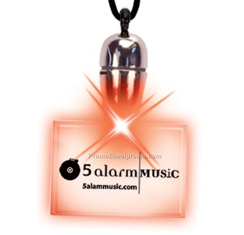 Tear Drop Blinking Pendant Necklaces