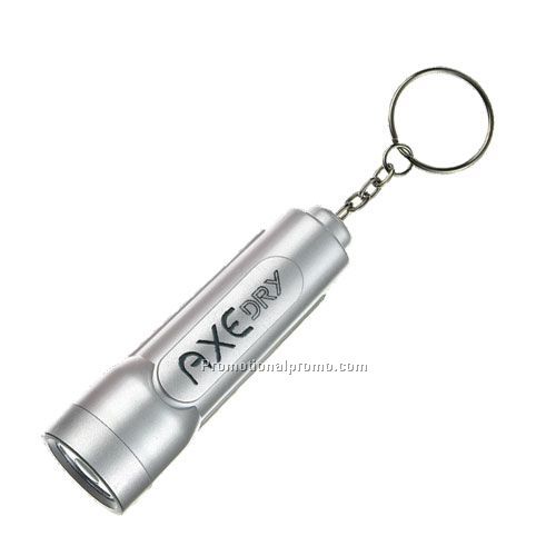 Translucent Plastic Flashlight Keyring