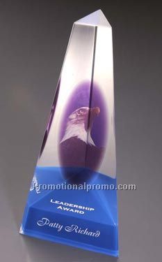 Triangular Pyramid w/ Slanted Colored Bottom