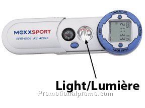 Turntable multi-function key holder and flashlight