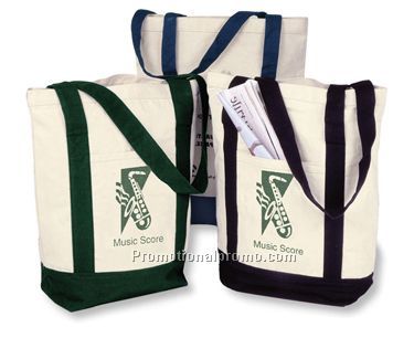 Two Tone Tote - green