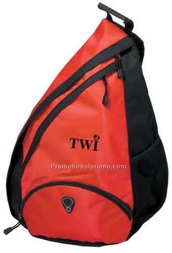 Urban Tear Drop Sling Pack - Red/Printed