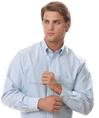 Van Heusen Oxford Button Down Men's Long Sleeve Stripe