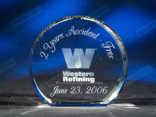 Vertical Beveled Circle