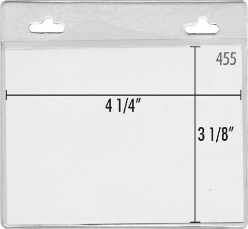 Vinyl convention ID badge holder pouch #455