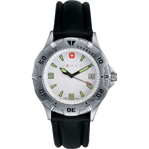 Wenger Mens Swiss Military Brigade Bk Strp Watch