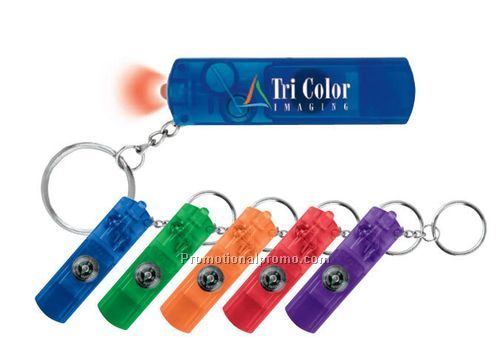 Whistle Key Light with Compass