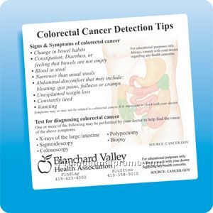health & safety magnet - Colorectal Cancer