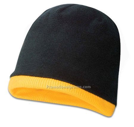 polar fleece low cut toque/contrast french roll piping