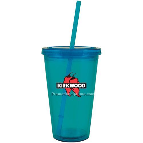 spirit tumbler - 16 oz - aqua