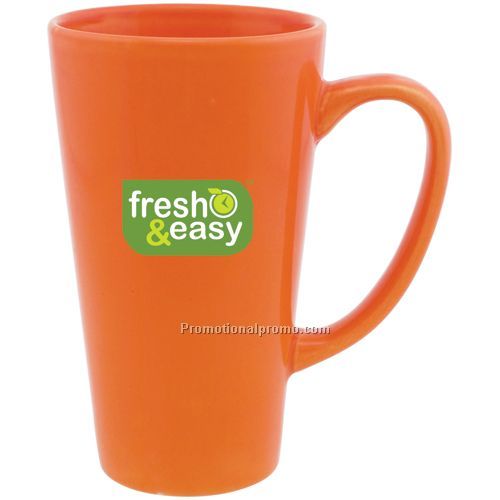 tall latte - 16 oz - glossy orange
