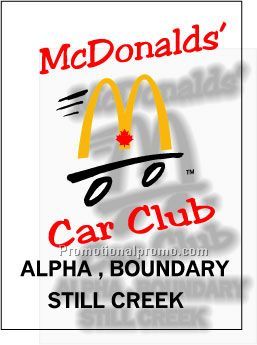 .004 Custom Shape Clear Gloss Vinyl Decals / adhesive face