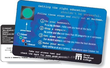 .010 White Gloss Vinyl Plastic Card *Special / with Stress Indicator