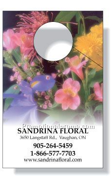 .015 White Vinyl Door Hangers