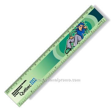 .025 White Polystyrene-alloy 7" Rulers / with square corners