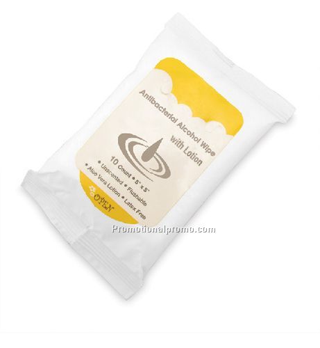 10 ct Antibacterial Wet Wipes Pocket Pouch